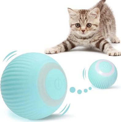 Interaktives Katzenspielzeug, 360° selbstdrehend, mit LED Licht