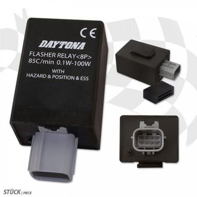 Blinkrelais | 12V | 1-100W | 8P | Honda | LED
