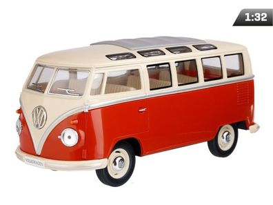 passend für kompatibel mit - Modell 1:32, 1967 VW Classical Bus, rotcreme (A05755C...