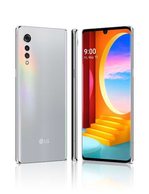 LG Velvet Dual Sim Aurora Silver 128GB LM-G910EMW Android Smartphone Neu in White Box