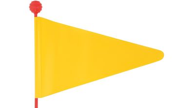 BIKE Fashion Sicherheitswimpel Damit Ihr farbig (gelb und rot sortiert)