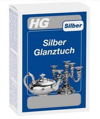 HG Silber Reinigungstuch, Silberputztuch für die Pflege von Schmuck und Ornamenten Ho