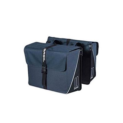 BASIL Doppeltasche "Forte" Volumen: 35 l blue / black