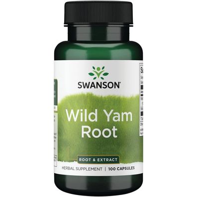 Swanson, Wild Yam Root - Root & Extract, 100 Kapseln
