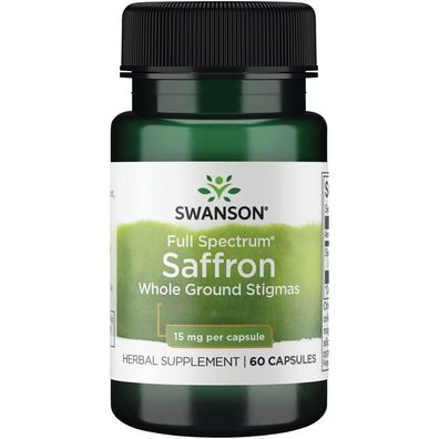 Swanson, Saffron Extract, 60 Veg. Kapseln