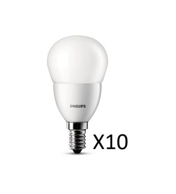 10 Stück Philips LED Tropfenlampen 3W(25W) 827 250lm Matt E14