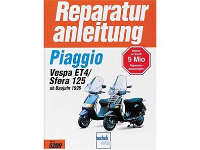 Bucheli-verlag Reparaturanleitung Motorr Piaggio Sfera 125/ Vespa ET4 ab 1996
