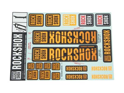 Rockshox Dekorsatz Passend für Decal Kit orange