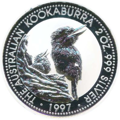 Australien Kookaburra - 1997 2 Oz Silber*