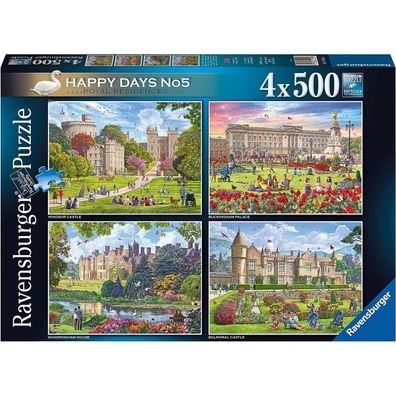 Ravensburger Puzzle Königliche Residenz, UK 4x500 Teile