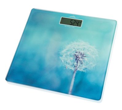 ETA Breeze Personenwaage digitale Waage LCD Abschaltautomatik Sicherheitsglas blau