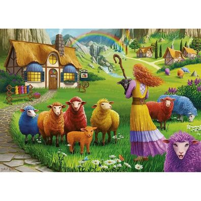 Ravensburger Wool Shop Puzzle Glückliches Schaf 1000 Teile