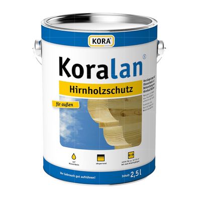 KORA Koralan Hirnholzschutz 2.5 LTR Holzversiegelung Hirnholzversiegelung