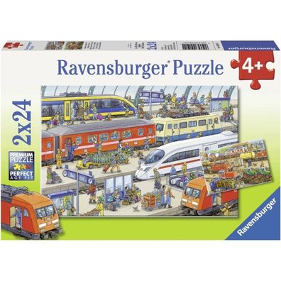 Ravensburger Besetztes Bahnhofspuzzle 2x24 Teile