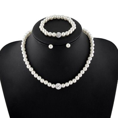 Schmuck mit Perle Halskette Ohrringe Armbänder passenden neue perle halskette