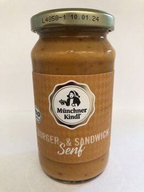 Münchner Kindl Senf 3x Burger & Sandwich Senf Bioland 200ml