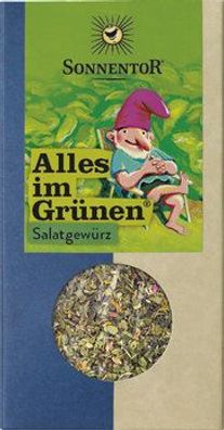 Sonnentor 3x Alles im Grünen® Salatgewürz, Packung 15g