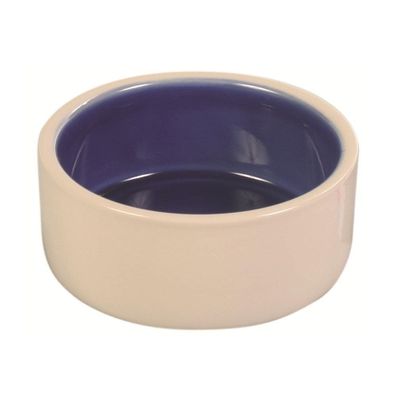 Trixie Keramiknapf Hundenapf 2,1 l/ ø 23 cm, creme/ blau