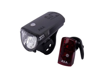 AXA Akku-LED-Leuchten-Set "Greenline 40" schwarz