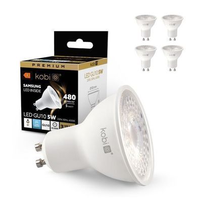 LED Glühbirne GU10 Premium 5W 6500K Kaltweiß 480lm 4-pak