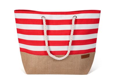 Strandtasche mit Knopfverschluss Badetasche Freizeittasche groß Sommer Tasche Shopper