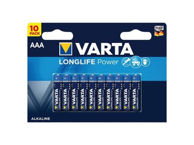 VARTA Batterie "Longlife Power - High En Micro (LR03, AAA), 10er Blister