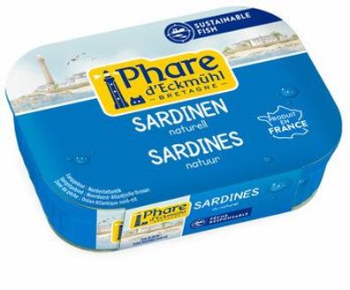 Phare d´Eckmühl 3x Sardinen Natur 135g