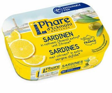 Phare d´Eckmühl 3x Sardinen mit Olivenöl und Zitrone 135g