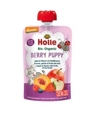 Holle 6x Berry Puppy - Apfel & Pfirsich mit Waldbeeren 100g