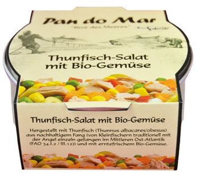 Pan do Mar 6x Thunfisch-Salat mit Bio-Gemüse 250g