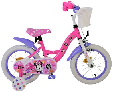 14 Zoll Kinderfahrrad Mädchenfahrrad Fahrrad Minnie Mouse Rad Bike Rücktritt