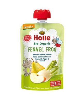 Holle 6x Fennel Frog - Birne mit Apfel & Fenchel 100g
