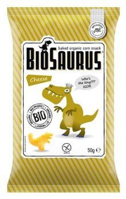 BioSaurus 3x Biosaurus Bio Snack aus Mais Cheese "Igor" glutenfrei 50g