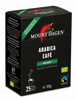 MOUNT HAGEN 3x MH BIO FT Instanst Stick, entkoffeiniert 25x2g