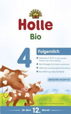 Holle 3x Bio-Folgemilch 4 600g