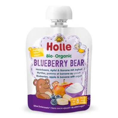 Holle 6x Blueberry Bear - Heidelbeere, Apfel & Banane mit Joghurt 85g