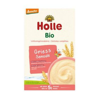 Holle 3x Bio-Vollkorngetreidebrei Griess 250g