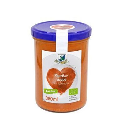 Kiebitzhof Bio Paprika-Suppe mit Süßkartoffel 380ml