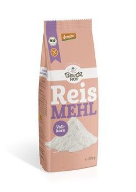 Bauck Mühle Reismehl Vollkorn glutenfrei Demeter 500g