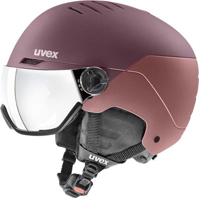 uvex Wanted Visor ski Helmet for Women & Men - Adjustable Helmet with Integrated