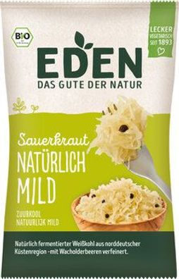 EDEN 3x Sauerkraut "Natürlich Mild", bio 500g