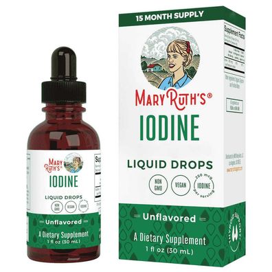 MaryRuth's, Iodine Drops, Unflavoured, 1oz (30ml)