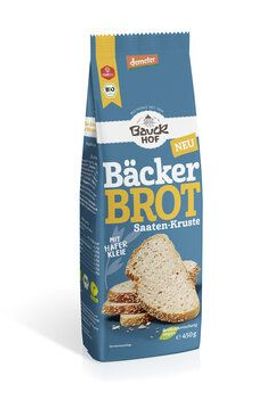 Bauck Mühle 6x Bäcker Brot Saaten-Kruste 450g Demeter 450g