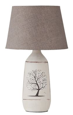 Tischleuchte Nachtlampe Baum Deco Keramik Stoff Leuchte Rabalux E27 DORA 4374
