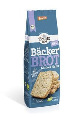 Bauck Mühle 6x Bäcker Brot Dinkel-Hafer 450g Demeter 450g
