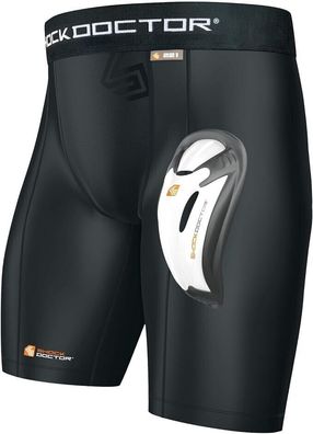 Shock Doctor 221 - Compression Shorts with BioFlex Protector - Comfort and Compr