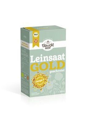 Bauck Mühle 6x Gold-Leinsaat geschrotet glutenfrei Bio 200g