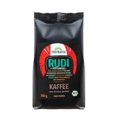 Herbaria Rudi Kaffee entkoffeiniert ganz bio 250g