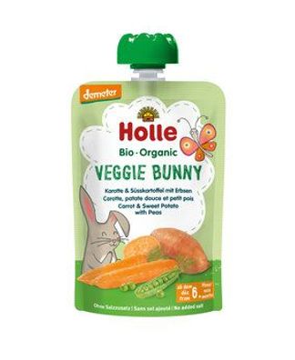 Holle Veggie Bunny - Karotte & Süsskartoffel mit Erbsen 100g