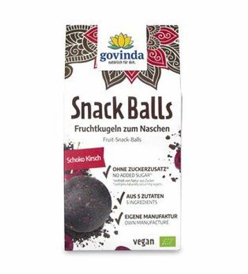 Govinda Snack Balls Schoko Kirsch 100g